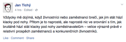 Jan Tichý na Twitteru